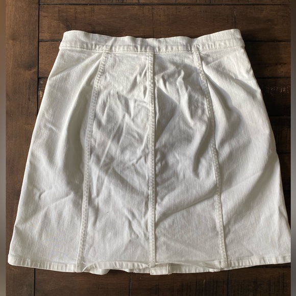 J. Crew Denim A-Line Button Front Skirt - Picture 2 of 3